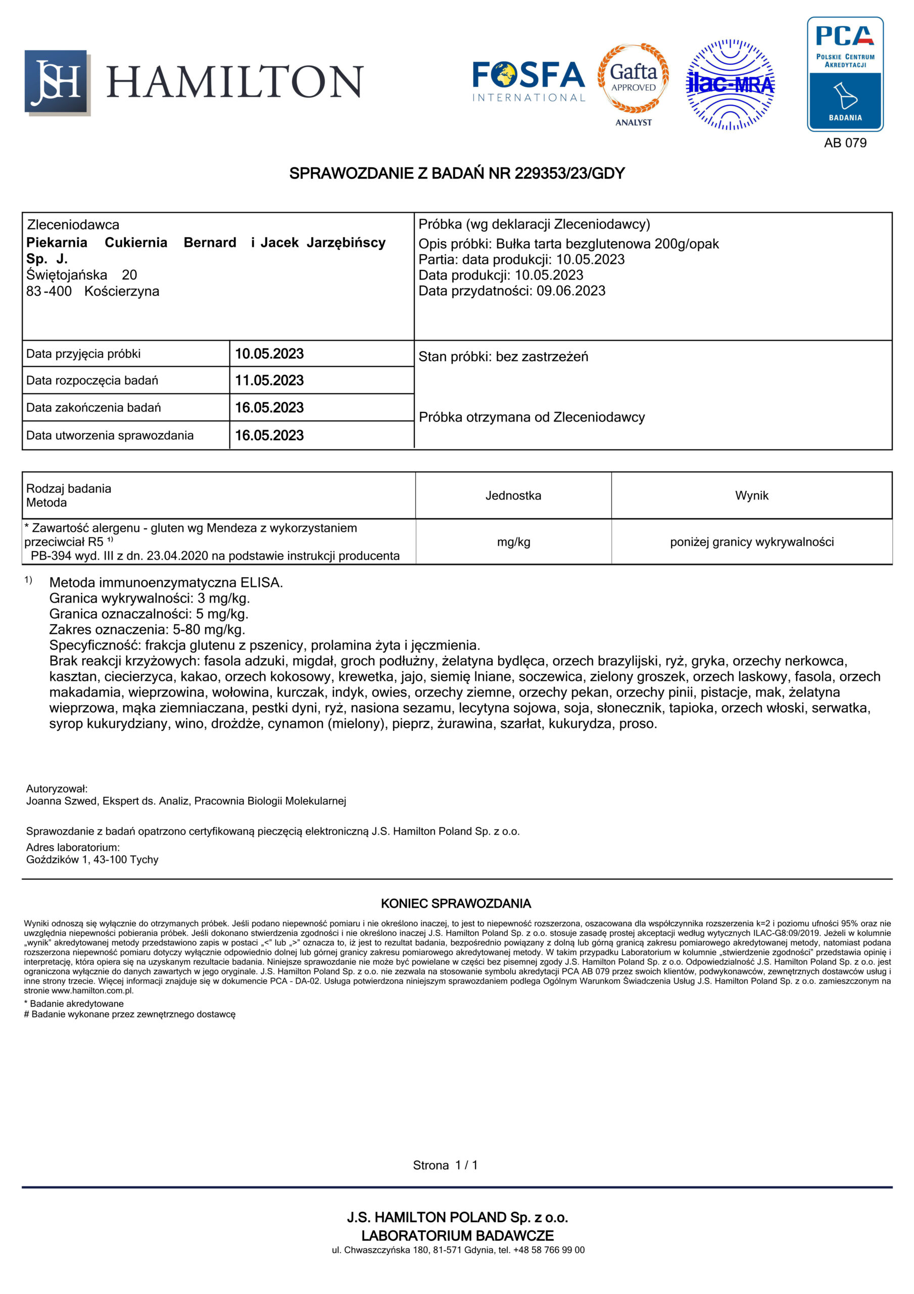 Bułka tarta bezglutenowa 2023