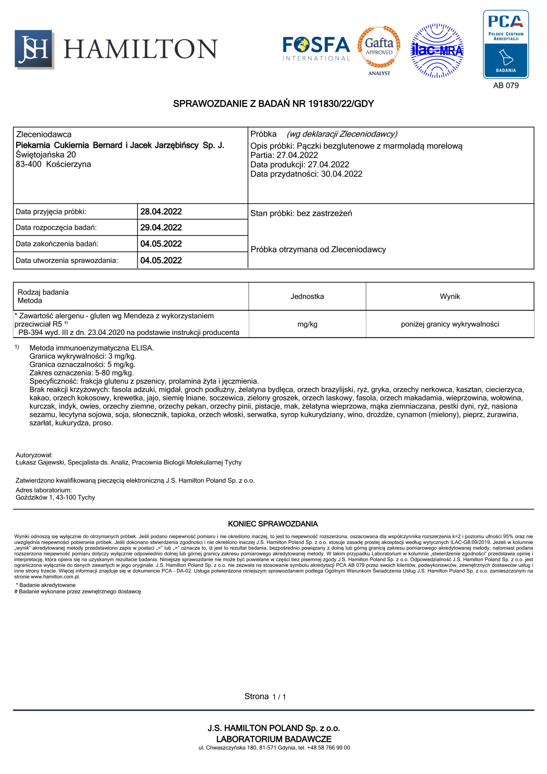 Pączki bezglutenowe z marmoladą morelową