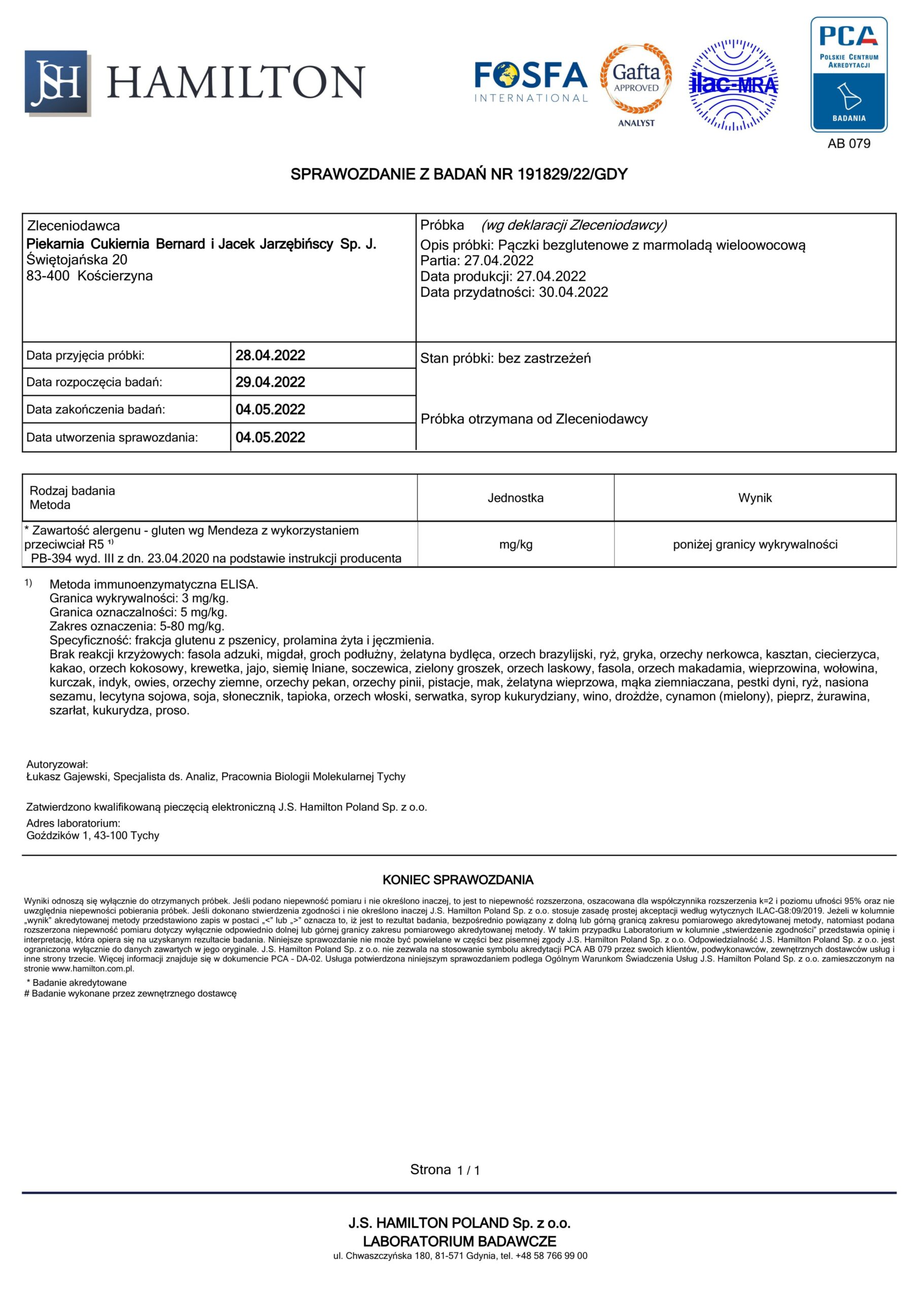 Pączki bezglutenowe z marmoladą wieloowocową